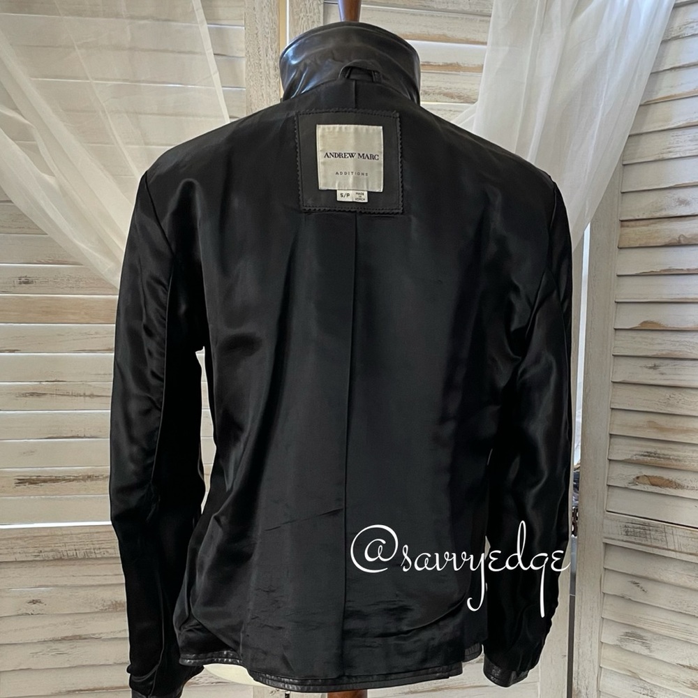 Andrew Marc Lamb Leather Jacket - Picture 9 of 15